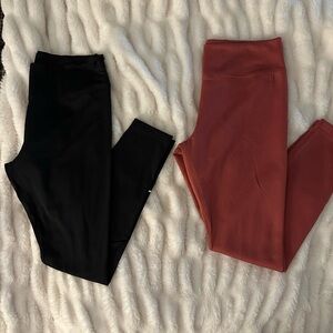Nike Black and Rust Leggings